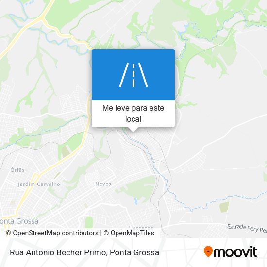 Rua Antônio Becher Primo mapa