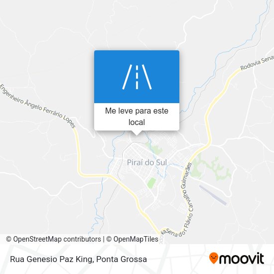 Rua Genesio Paz King mapa