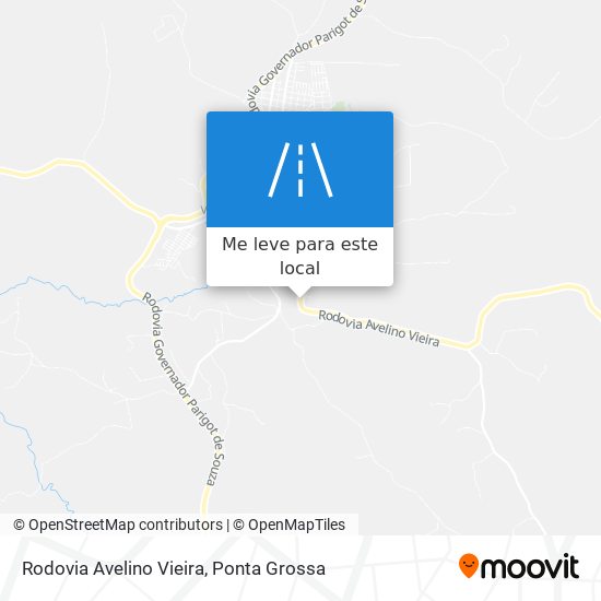 Rodovia Avelino Vieira mapa