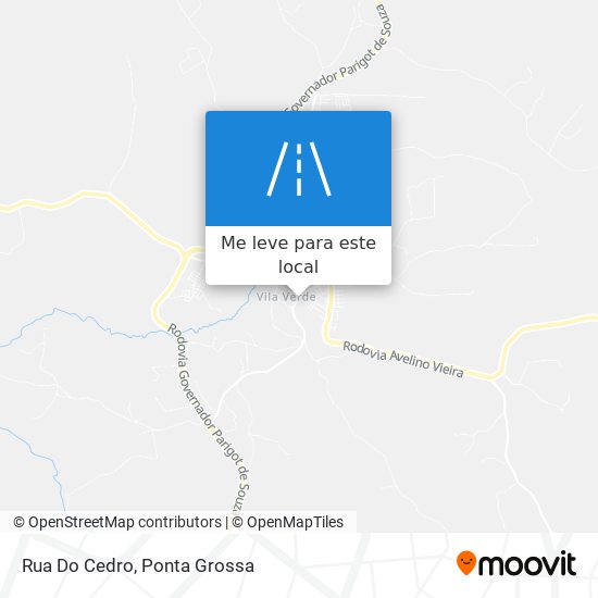 Rua Do Cedro mapa