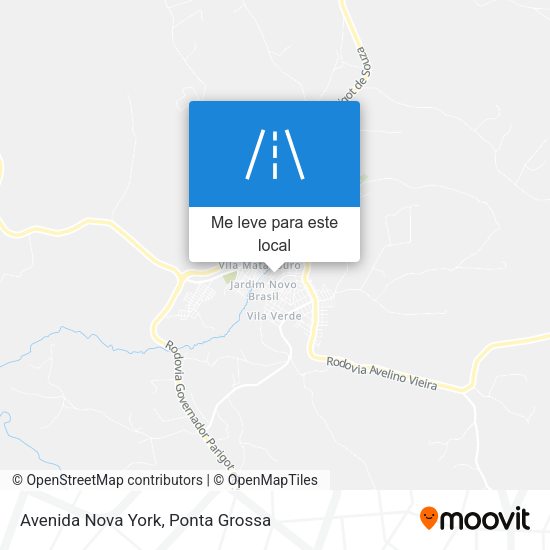 Avenida Nova York mapa