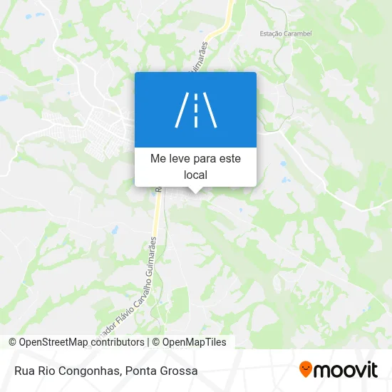 Rua Rio Congonhas mapa