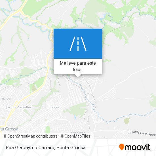 Rua Geronymo Carraro mapa