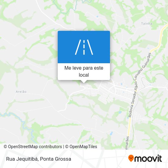 Rua Jequitibá mapa