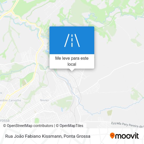 Rua João Fabiano Kissmann mapa