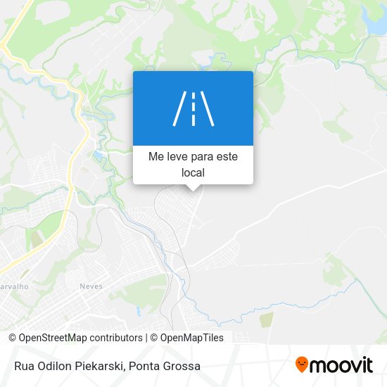 Rua Odilon Piekarski mapa