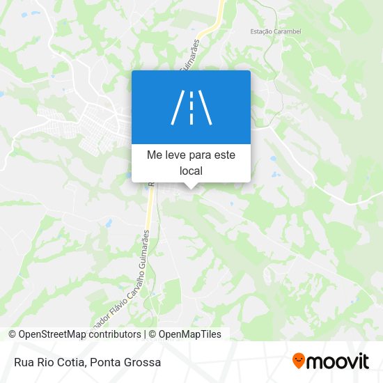 Rua Rio Cotia mapa