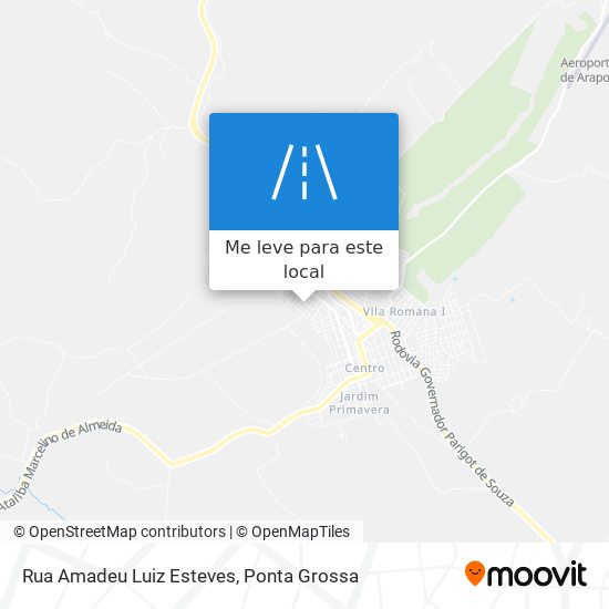 Rua Amadeu Luiz Esteves mapa