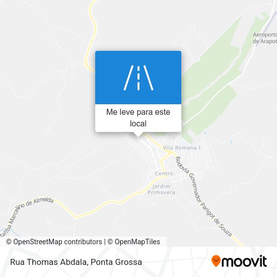Rua Thomas Abdala mapa