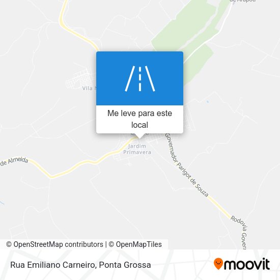 Rua Emiliano Carneiro mapa