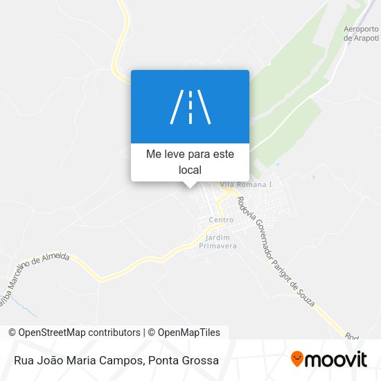 Rua João Maria Campos mapa