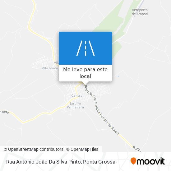 Rua Antônio João Da Silva Pinto mapa