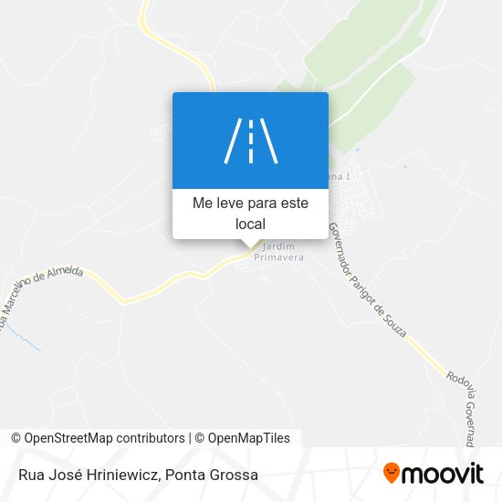 Rua José Hriniewicz mapa