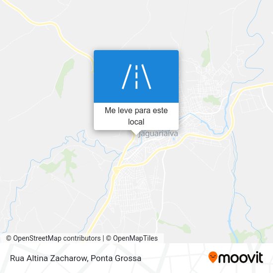 Rua Altina Zacharow mapa