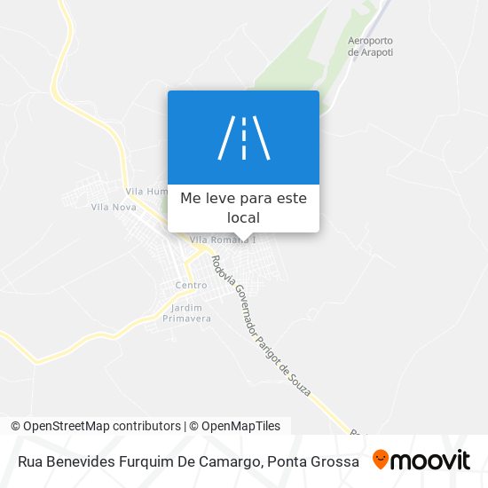 Rua Benevides Furquim De Camargo mapa