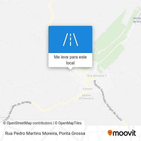 Rua Pedro Martins Moreira mapa