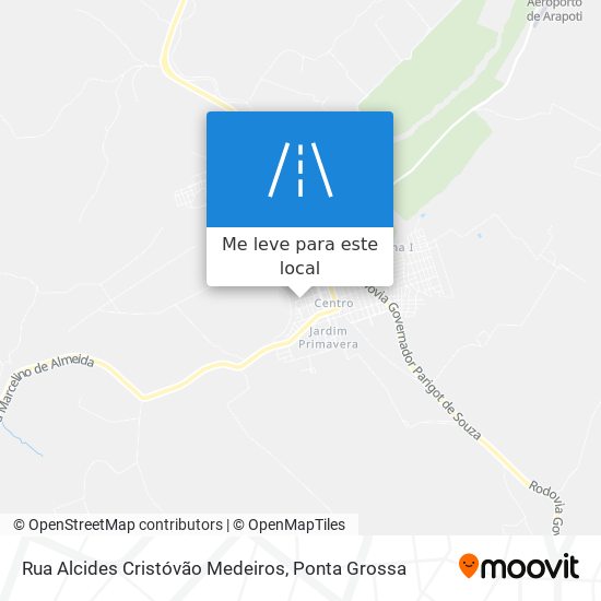 Rua Alcides Cristóvão Medeiros mapa