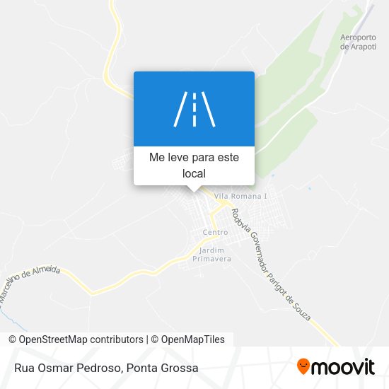 Rua Osmar Pedroso mapa
