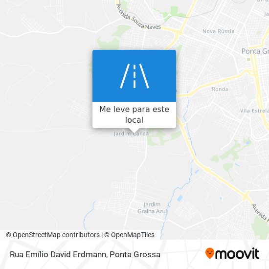 Rua Emílio David Erdmann mapa