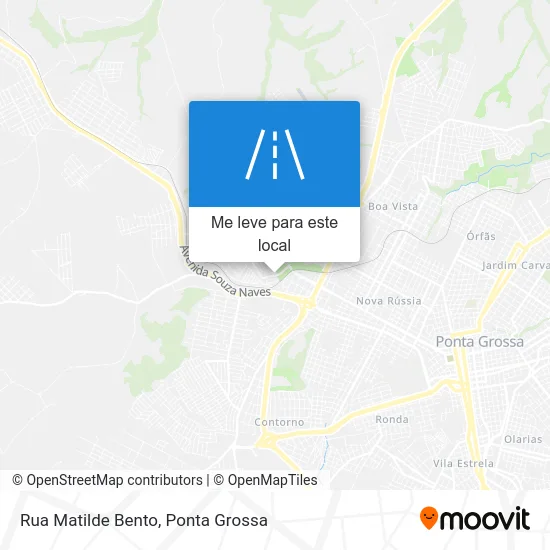 Rua Matilde Bento mapa