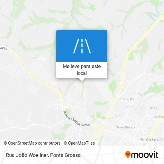 Rua João Woellner mapa