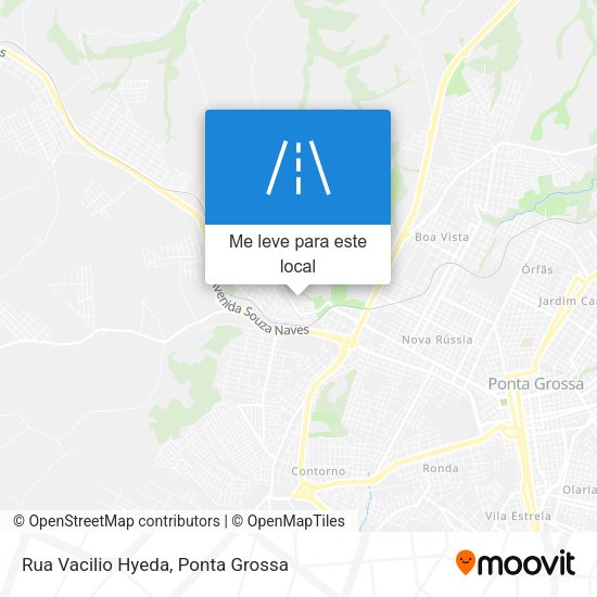 Rua Vacilio Hyeda mapa