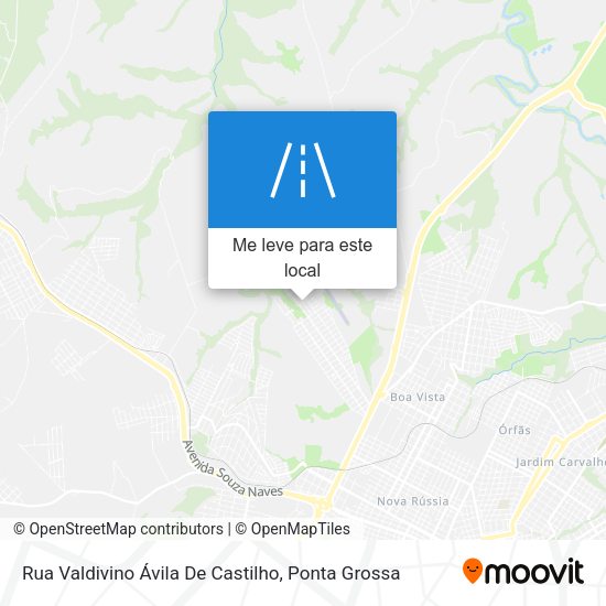 Rua Valdivino Ávila De Castilho mapa