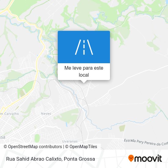 Rua Sahid Abrao Calixto mapa