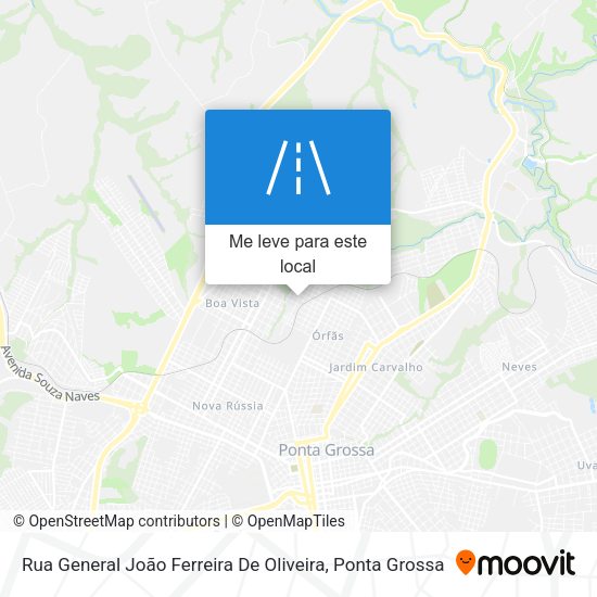 Rua General João Ferreira De Oliveira mapa