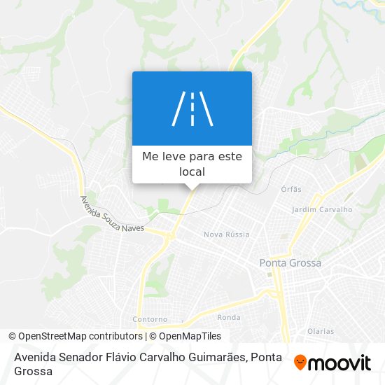 Avenida Senador Flávio Carvalho Guimarães mapa