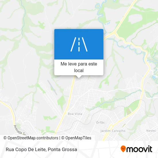 Rua Copo De Leite mapa