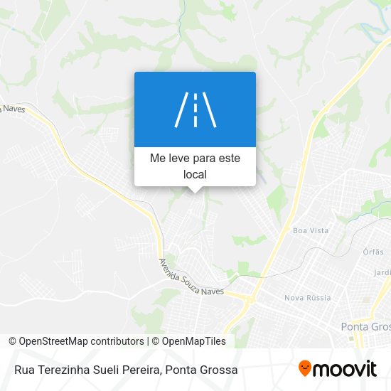 Rua Terezinha Sueli Pereira mapa