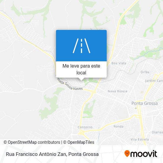 Rua Francisco Antônio Zan mapa