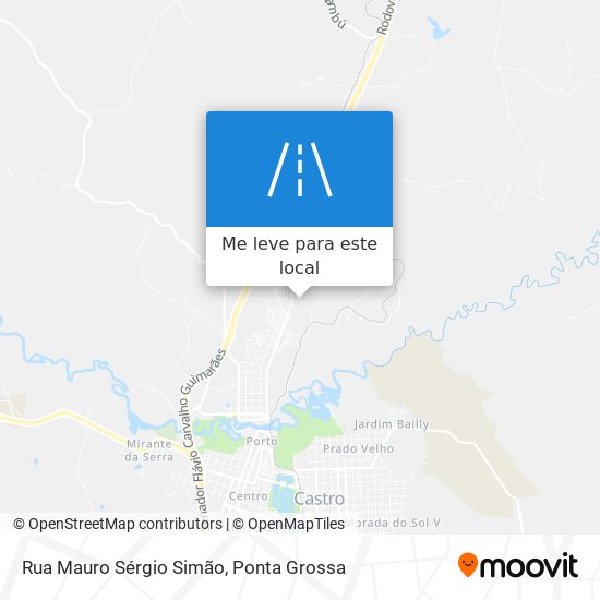 Rua Mauro Sérgio Simão mapa