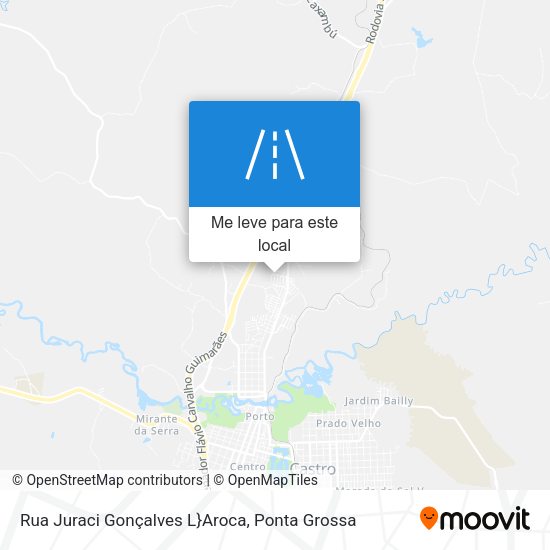 Rua Juraci Gonçalves L}Aroca mapa