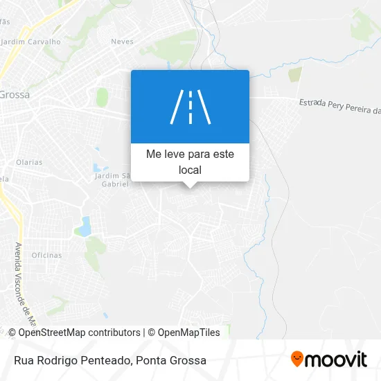 Rua Rodrigo Penteado mapa