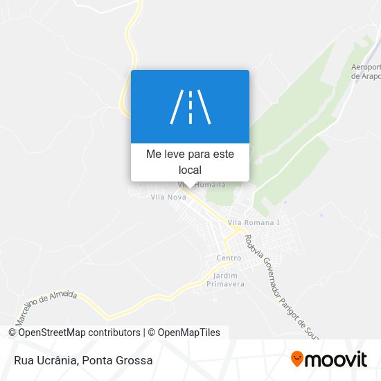 Rua Ucrânia mapa