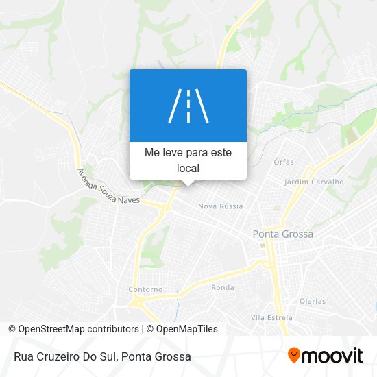Rua Cruzeiro Do Sul mapa