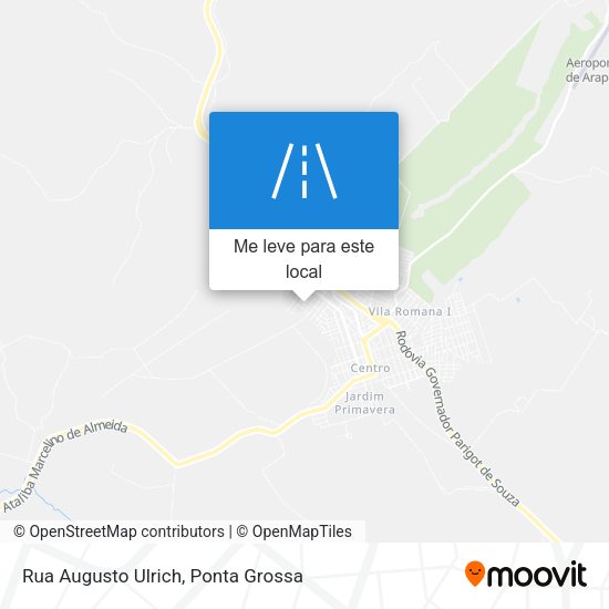 Rua Augusto Ulrich mapa