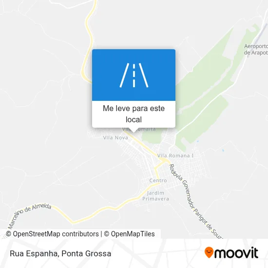 Rua Espanha mapa