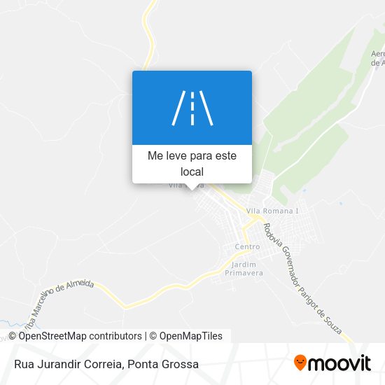 Rua Jurandir Correia mapa