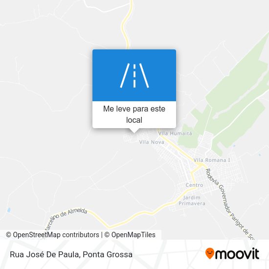 Rua José De Paula mapa