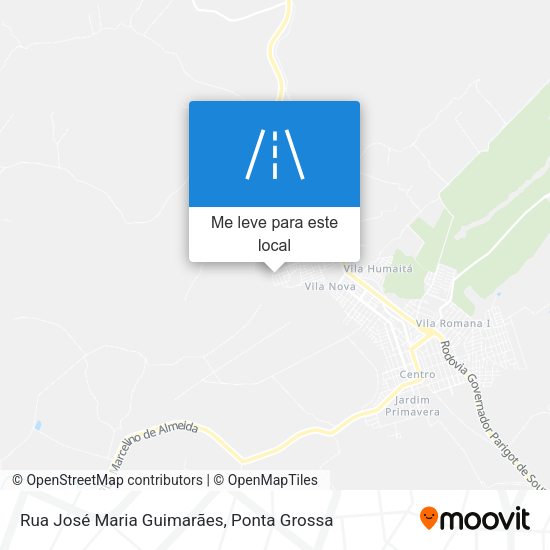 Rua José Maria Guimarães mapa