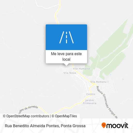 Rua Benedito Almeida Pontes mapa