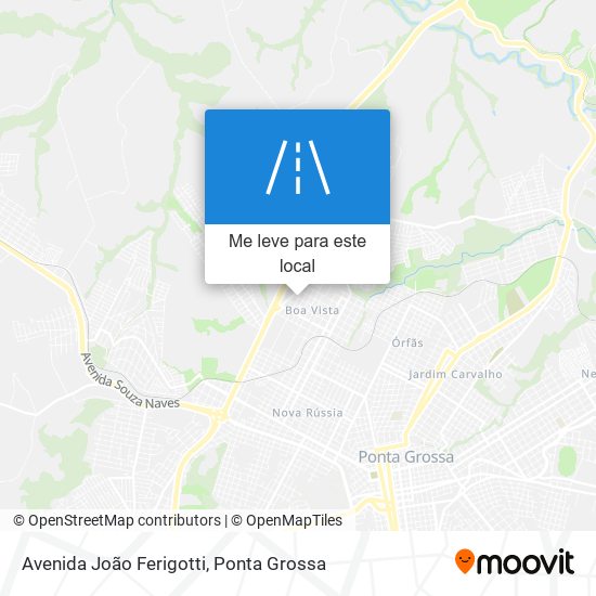 Avenida João Ferigotti mapa