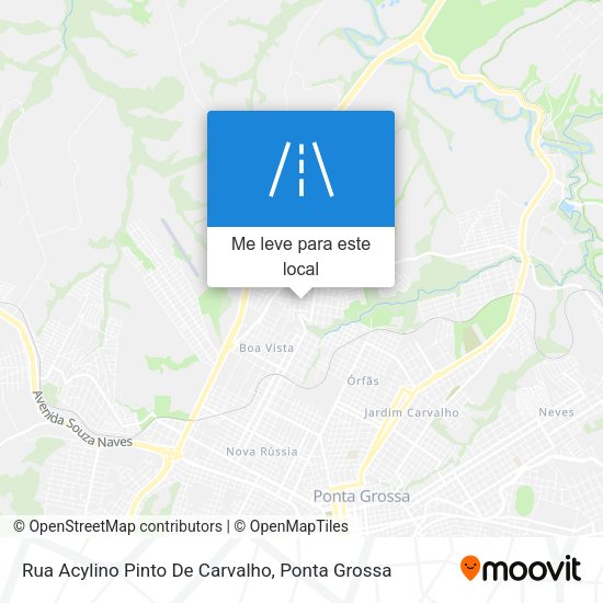 Rua Acylino Pinto De Carvalho mapa