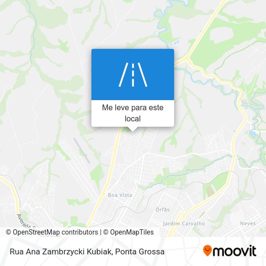 Rua Ana Zambrzycki Kubiak mapa