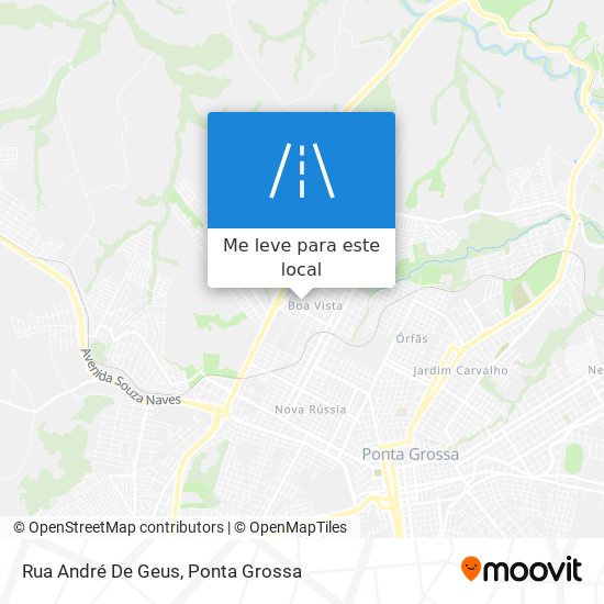 Rua André De Geus mapa