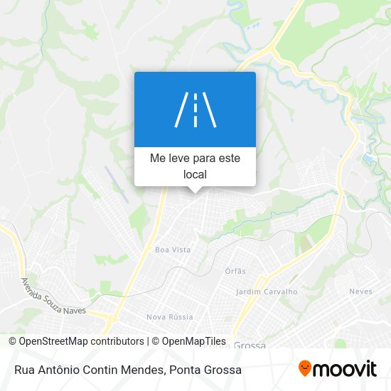 Rua Antônio Contin Mendes mapa
