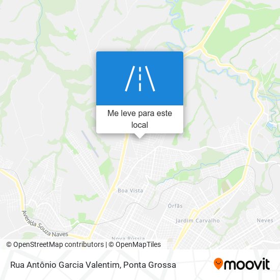 Rua Antônio Garcia Valentim mapa